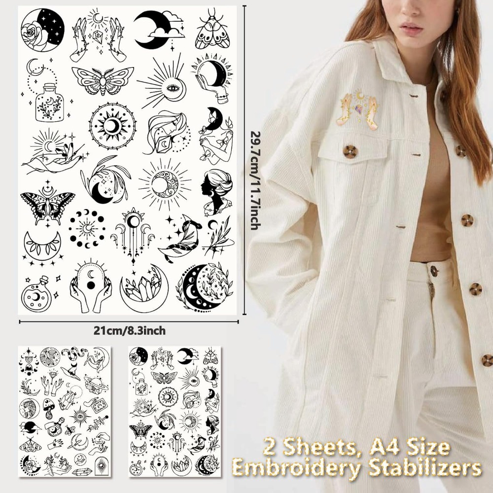 51Pcs Boho Moon Sun Water Solu - đánh giá và giá Embroidery Web